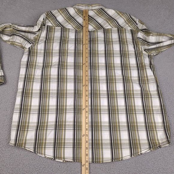 Cowboy Hardware Shirt Mens XL White Plaid Pearl‎ Snap Western Button Cotton - Picture 15 of 16